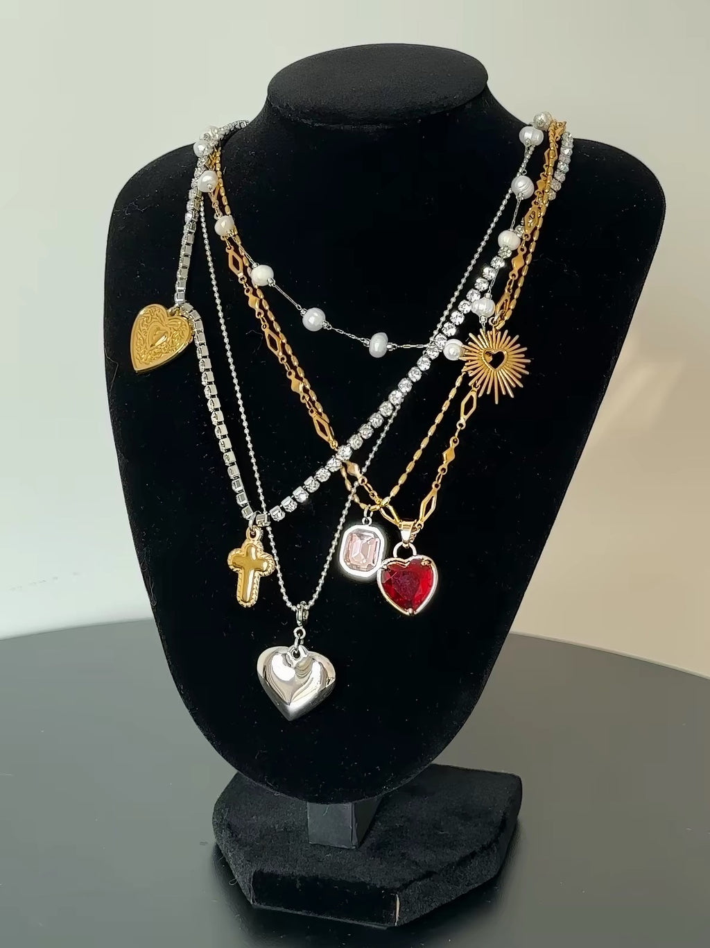 The Sacred Hour — Multi-Watch Choker & Layered Charm Chains