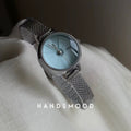 Blue Mother-of-Pearl Watch — Silver Bracelet, 5 Styles