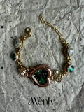 The Charm Hour — Vintage Heart Watch Bracelet