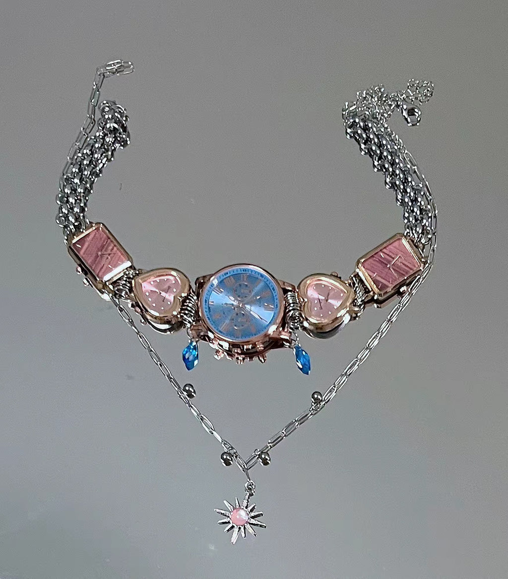 The Remade Hour — Watch Face Choker & Charm Chain