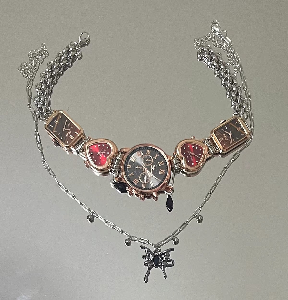 The Remade Hour — Watch Face Choker & Charm Chain